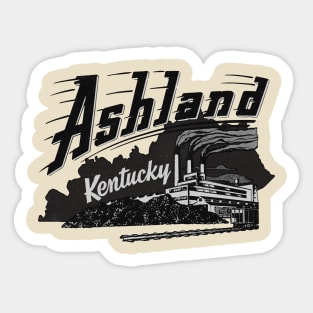 Vintage Ashland Kentucky Coal Tourism Sticker